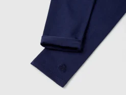 Leggings in stretch cotton with logo
