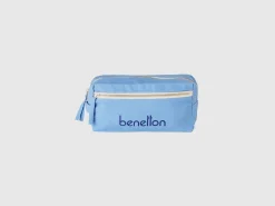 Light blue beauty case in pure cotton