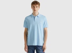 Light blue regular fit polo