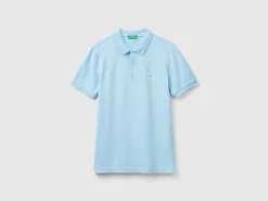 Light blue slim fit polo