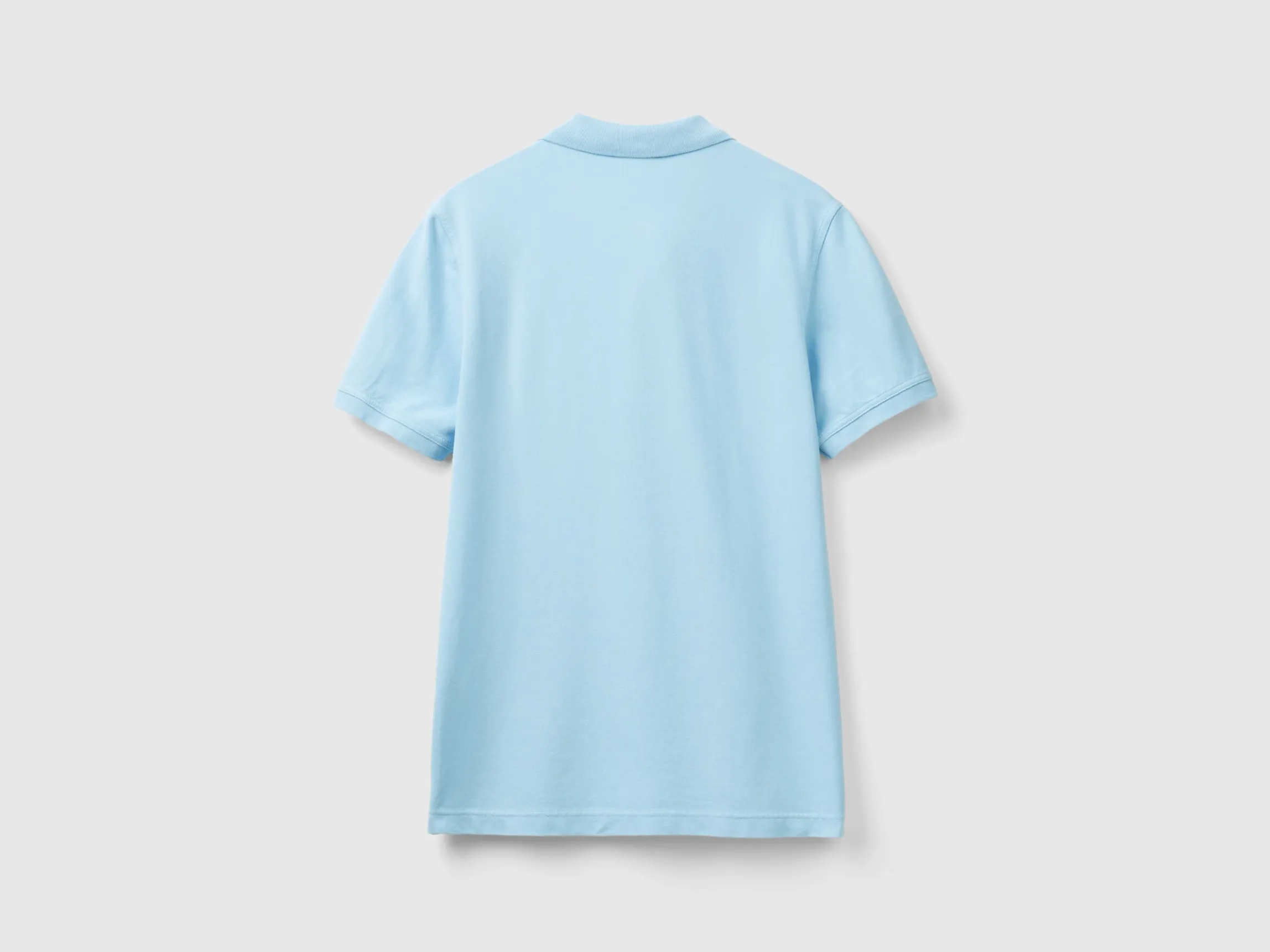 Light blue slim fit polo