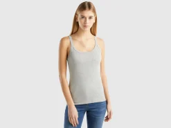 Light gray pure cotton tank top