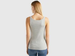 Light gray pure cotton tank top