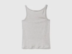 Light gray pure cotton tank top