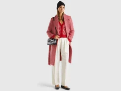 Lightweight houndstooth coat