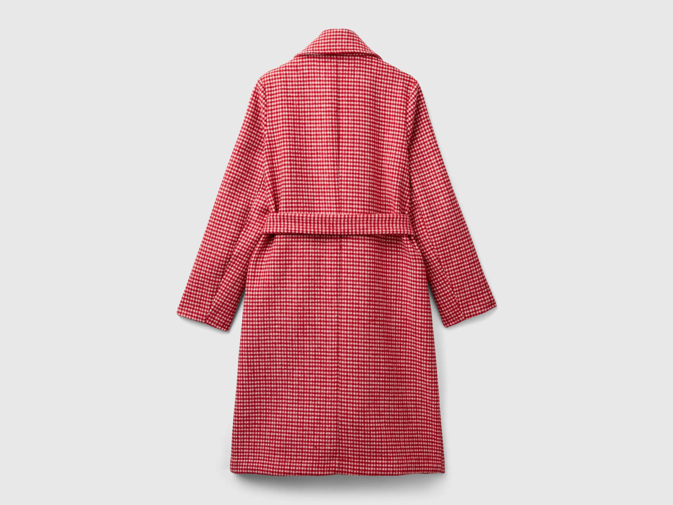 Lightweight houndstooth coat