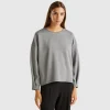 Lightweight sweatshirt in cotton and Modal® blend