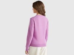 Lilac sweater in pure cashmere