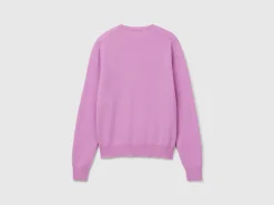 Lilac sweater in pure cashmere