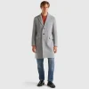 Lined coat in wool blend