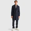 Lined coat in wool blend