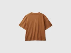 Linen blend cardigan-style t-shirt