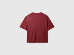 Linen blend cardigan-style t-shirt