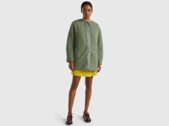 Long bomber jacket in nylon