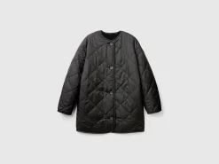 Long bomber jacket in nylon
