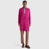 Long cardigan in pure Shetland wool