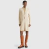 Long cardigan in pure Shetland wool