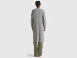 Long cardigan in wool blend