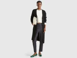 Long cardigan in wool blend