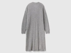 Long cardigan in wool blend
