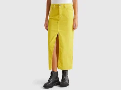 Long corduroy skirt