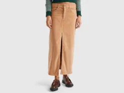 Long corduroy skirt