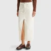 Long corduroy skirt