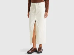 Long corduroy skirt