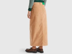 Long corduroy skirt