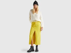 Long corduroy skirt