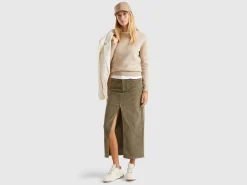 Long corduroy skirt