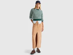 Long corduroy skirt