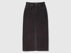 Long corduroy skirt