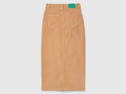Long corduroy skirt