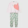 Long fiber cotton heart pyjamas