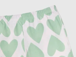 Long fiber cotton heart pyjamas