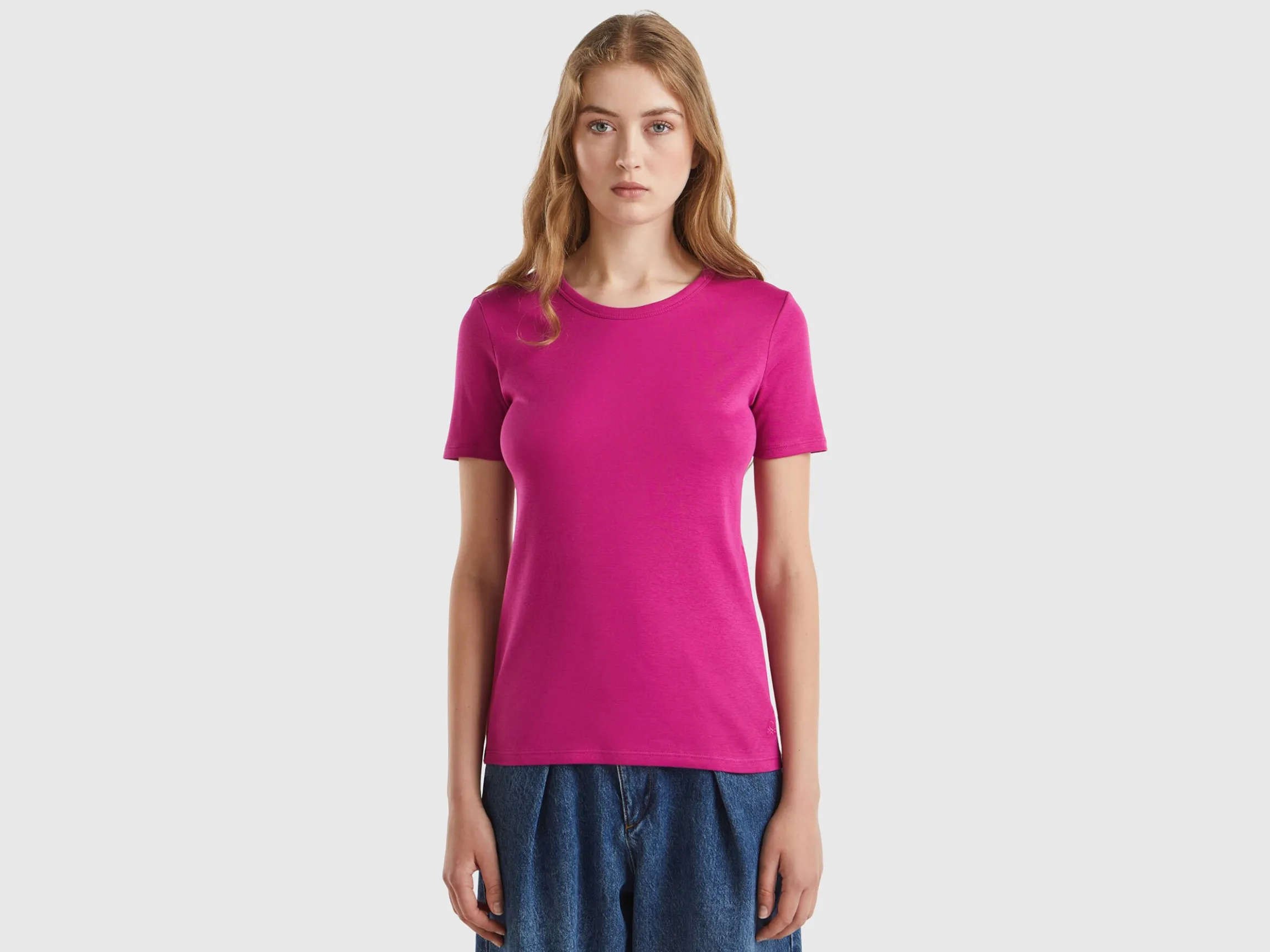 Long fiber cotton t-shirt