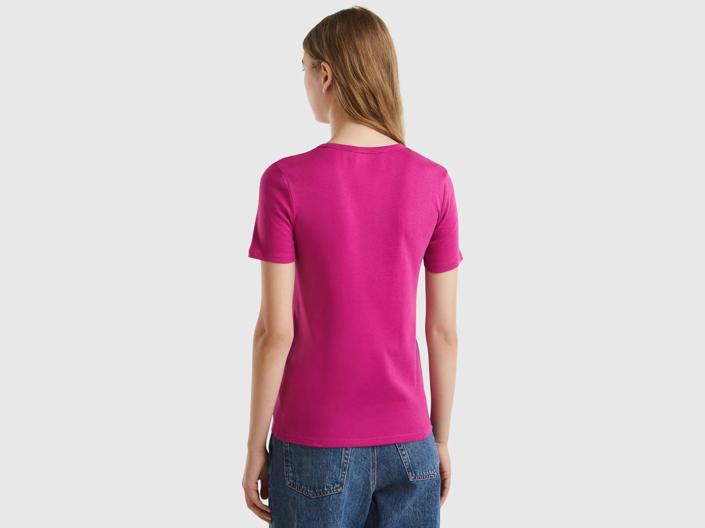 Long fiber cotton t-shirt