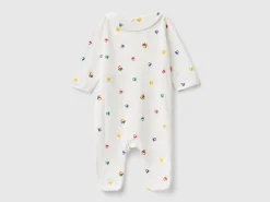 Long gray onesie with heart print