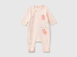Long jumpsuit with animal print