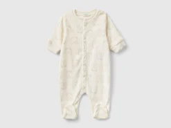 Long onesie with bunny print