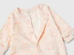 Long onesie with bunny print