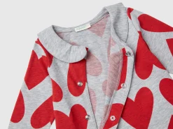 Long onesie with logo print