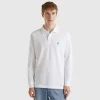 Long sleeve 100% cotton polo