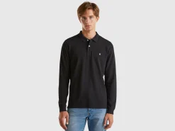 Long sleeve 100% cotton polo