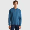 Long sleeve 100% cotton polo