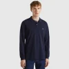 Long sleeve 100% cotton polo