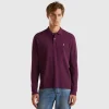 Long sleeve 100% cotton polo
