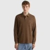 Long sleeve 100% cotton polo