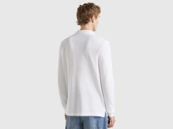 Long sleeve 100% cotton polo